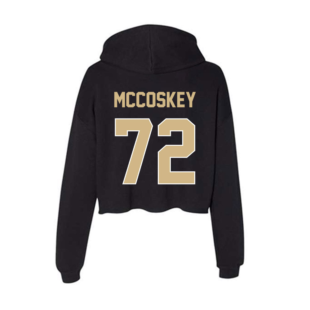 Purdue - NCAA Football : Jude Mccoskey - Women's Crop Fleece Hoodie-1