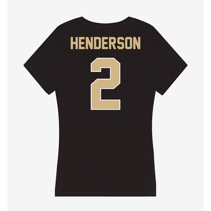 Purdue - NCAA Women's Basketball : Taylor Henderson - Women's V-Neck T-Shirt-1
