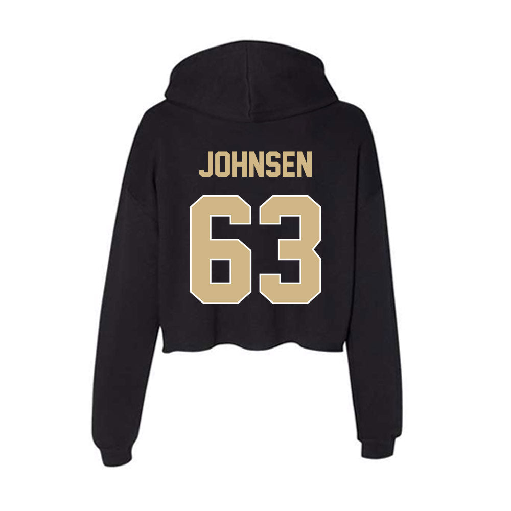 Purdue - NCAA Football : Jimmy Johnsen - Women's Crop Fleece Hoodie-1