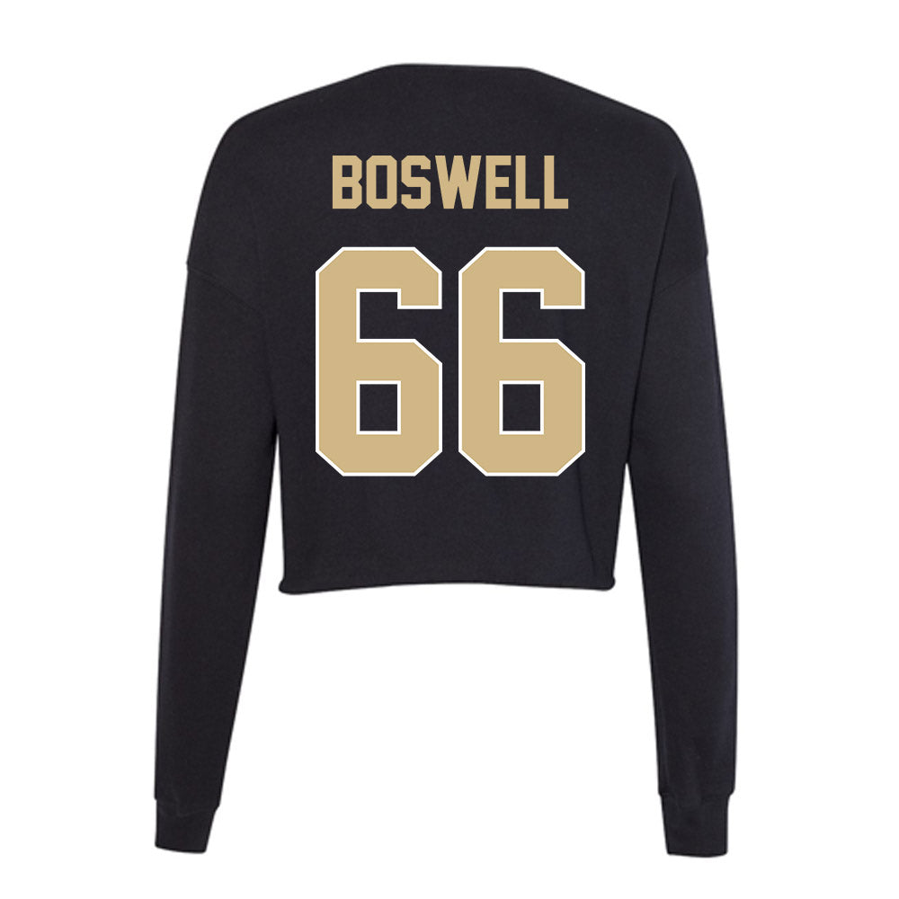 Purdue - NCAA Football : Anthony Boswell - Women's Cropped Crew Fleece-1