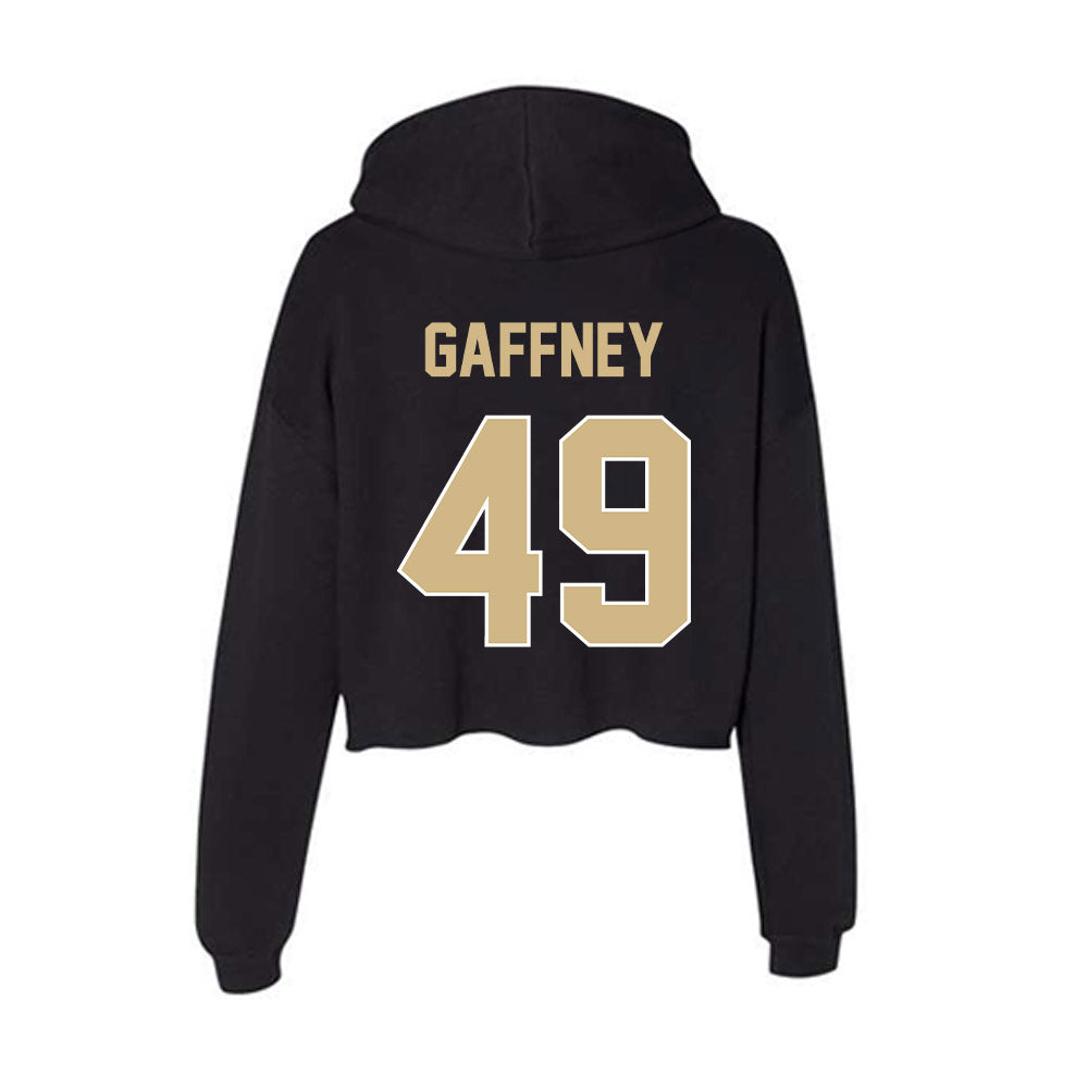 Purdue - NCAA Baseball : Luke Gaffney - Women's Crop Fleece Hoodie-1