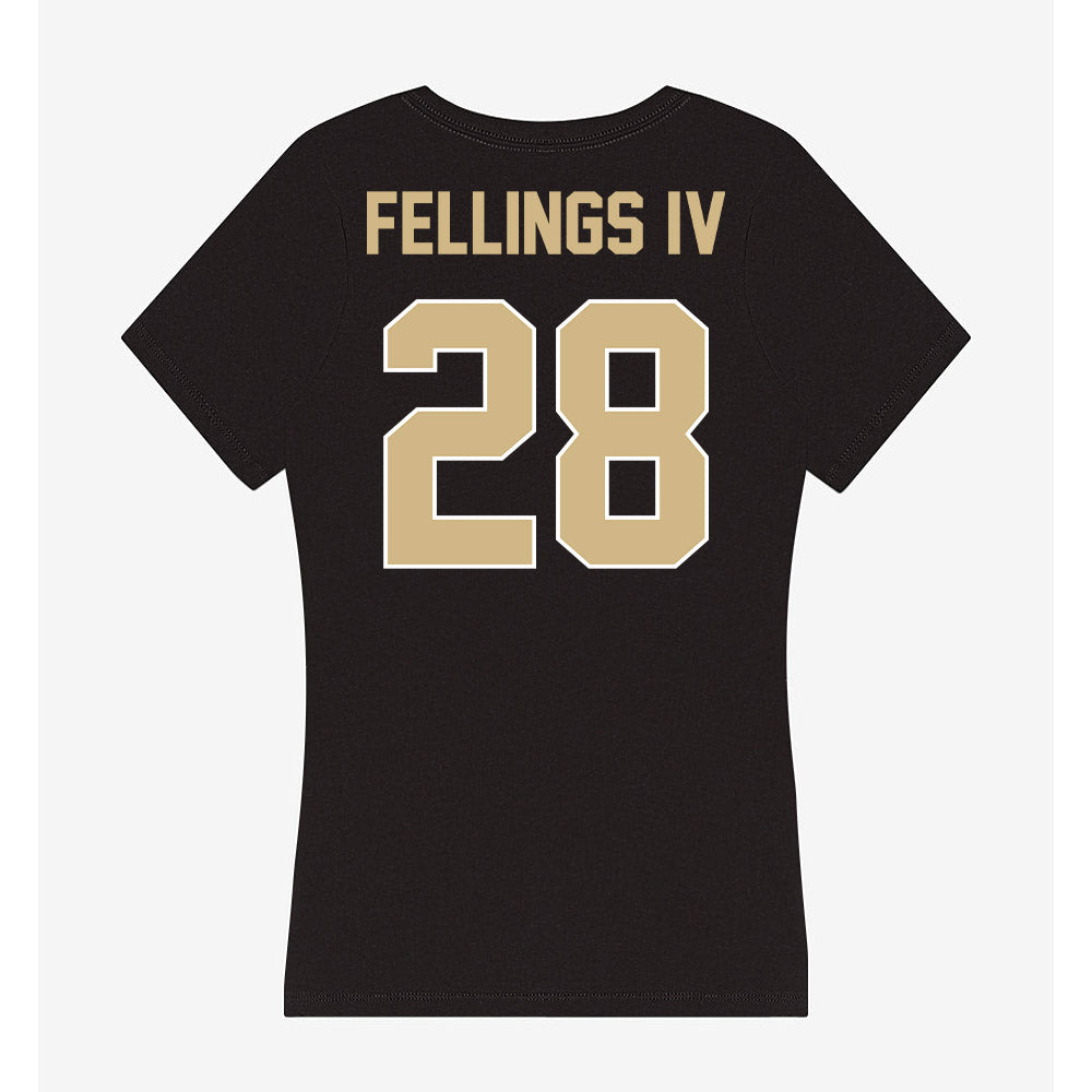 Purdue - NCAA Baseball : Eugene Tro Fellings IV - Women's V-Neck T-Shirt-1