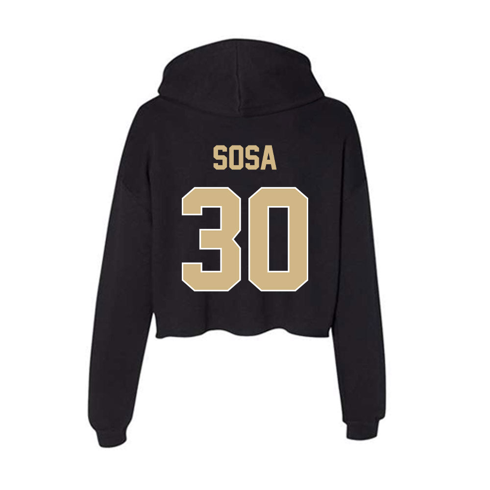 Purdue - NCAA Softball : Gabriela Sosa - Women's Crop Fleece Hoodie-1