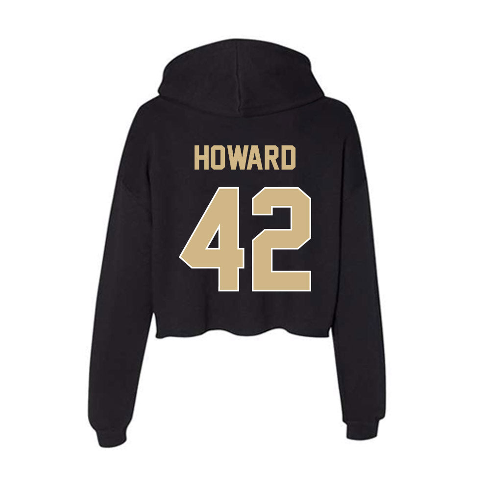 Purdue - NCAA Baseball : Thomas Howard - Women's Crop Fleece Hoodie-1