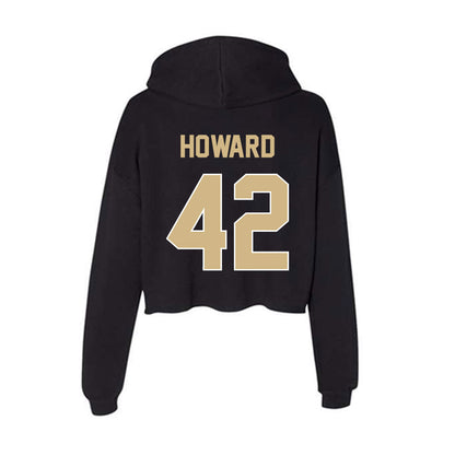 Purdue - NCAA Baseball : Thomas Howard - Women's Crop Fleece Hoodie-1