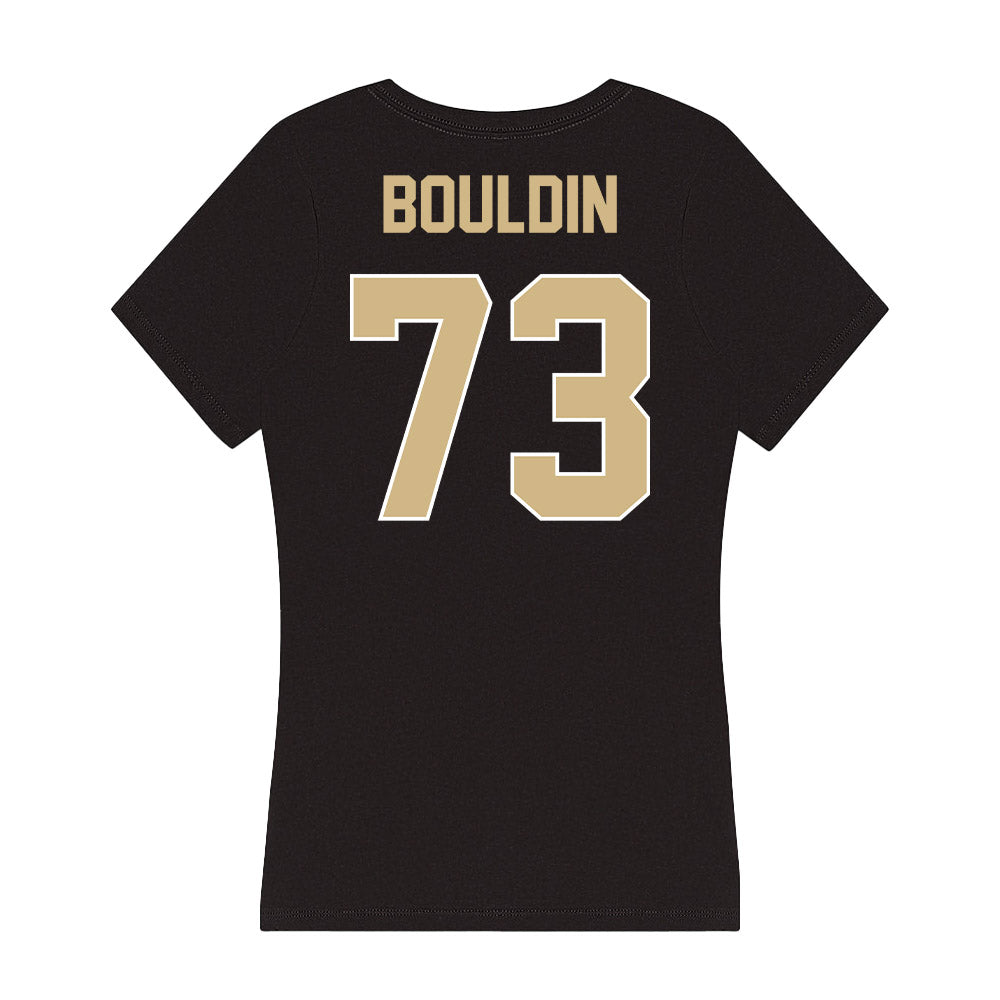 Purdue - NCAA Football : Jaekwon Bouldin - Women's V-Neck T-Shirt-1