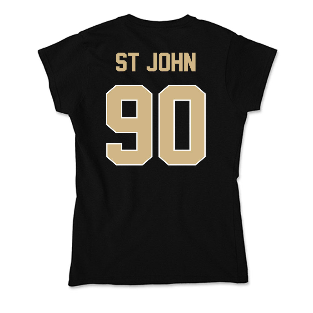 Purdue - NCAA Football : Elijah St John - Soft Style Women’s T-Shirt-1