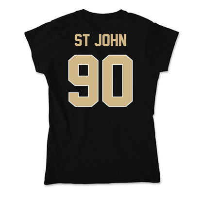 Purdue - NCAA Football : Elijah St John - Soft Style Women’s T-Shirt-1