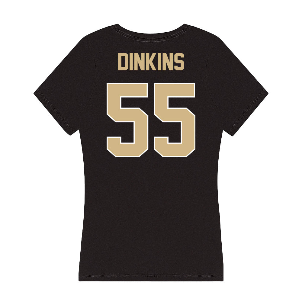 Purdue - NCAA Football : Jamarius Dinkins - Women's V-Neck T-Shirt-1