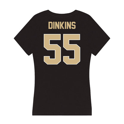 Purdue - NCAA Football : Jamarius Dinkins - Women's V-Neck T-Shirt-1