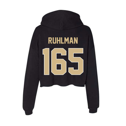 Purdue - NCAA Wrestling : Delaney Ruhlman - Women's Crop Fleece Hoodie-1