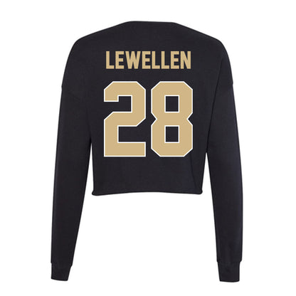 Purdue - NCAA Football : Addai Lewellen - Women's Cropped Crew Fleece-1