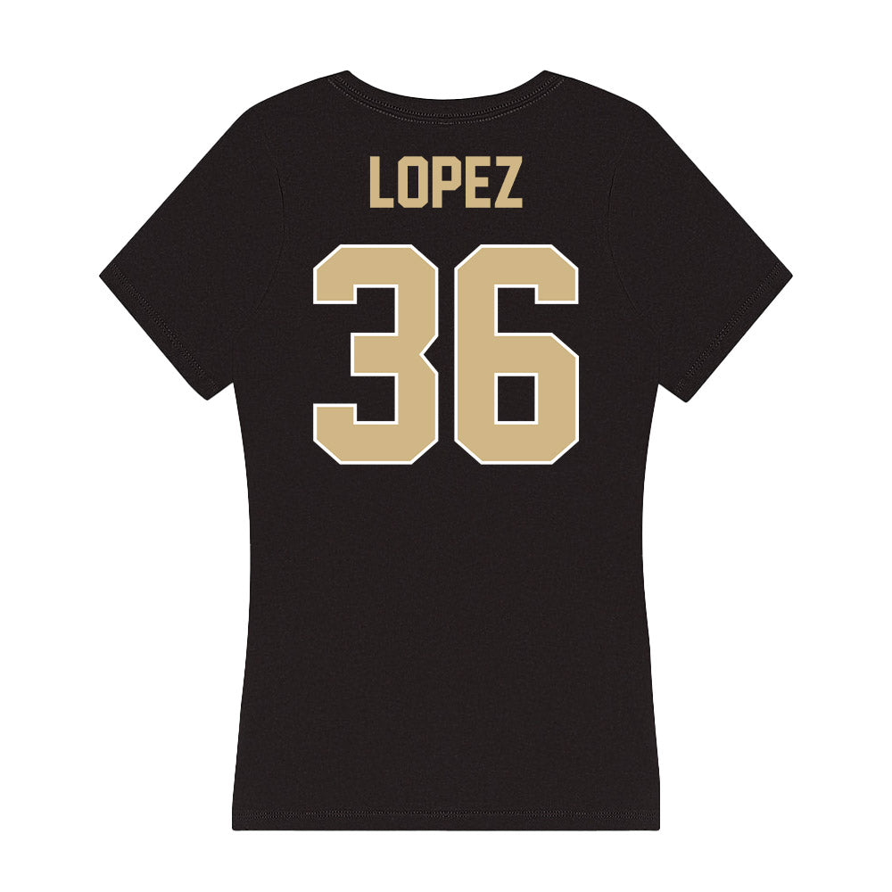 Purdue - NCAA Football : RJ Lopez - Women's V-Neck T-Shirt-1