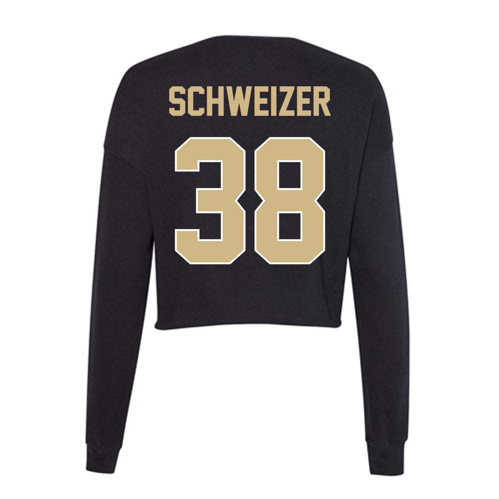 Purdue - NCAA Baseball : Evan Schweizer - Women's Cropped Crew Fleece-1