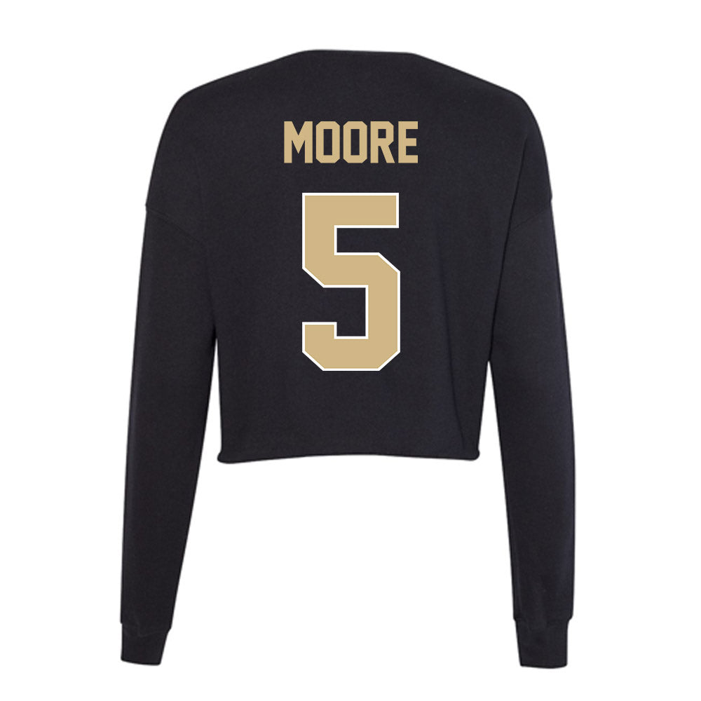 Purdue - NCAA Softball : Anna Moore - Women's Cropped Crew Fleece-1