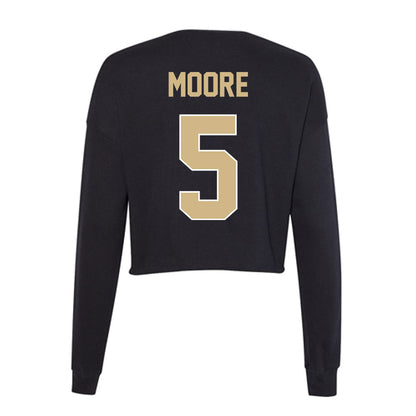 Purdue - NCAA Softball : Anna Moore - Women's Cropped Crew Fleece-1