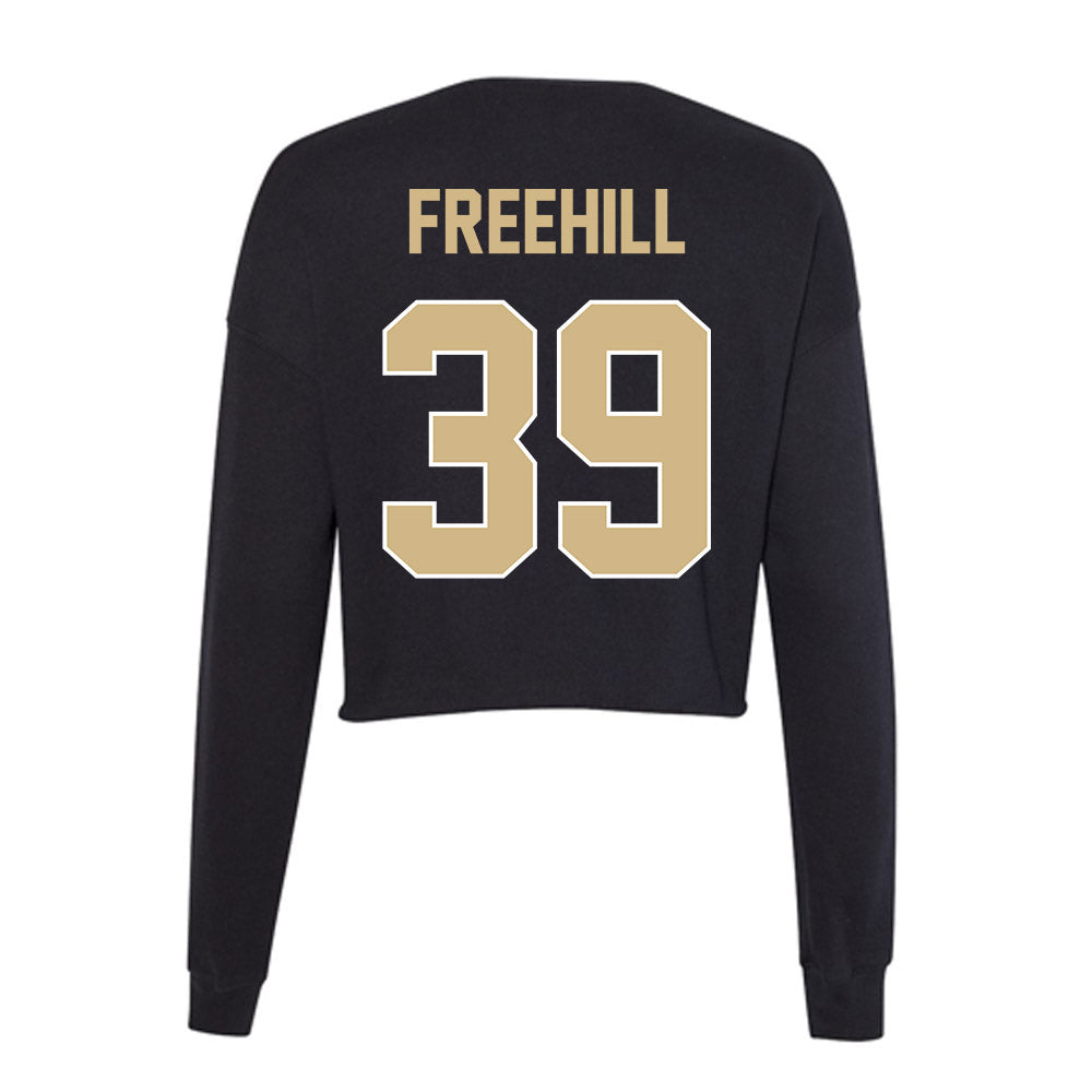 Purdue - NCAA Football : Ben Freehill - Women's Cropped Crew Fleece-1