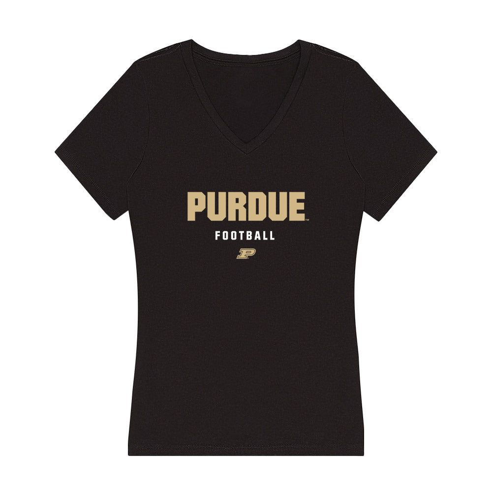 Purdue - NCAA Football : Devin Mockobee - Women's V-Neck T-Shirt-0