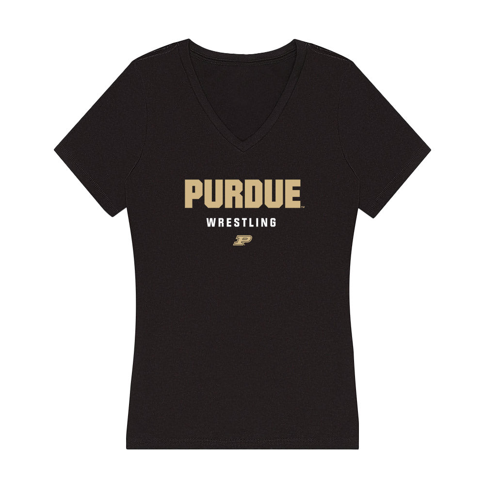 Purdue - NCAA Wrestling : Dustin Norris - Women's V-Neck T-Shirt-0