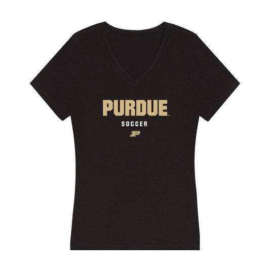 Purdue - NCAA Women's Soccer : Anisten Cabantac - Women's V-Neck T-Shirt-0