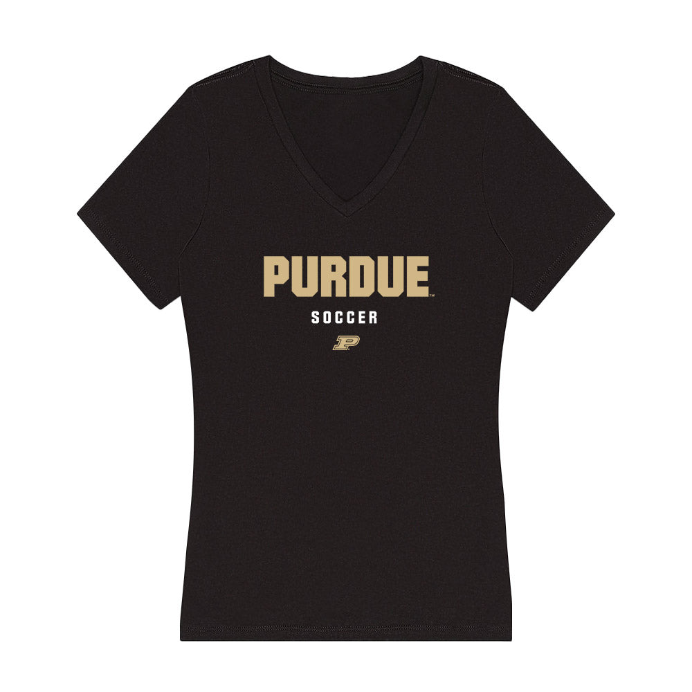 Purdue - NCAA Women's Soccer : Chiara Singarella - Women's V-Neck T-Shirt-0