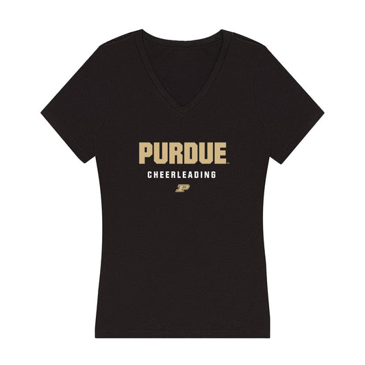 Purdue - NCAA Cheerleading : Sara Byrne - Women's V-Neck T-Shirt-0