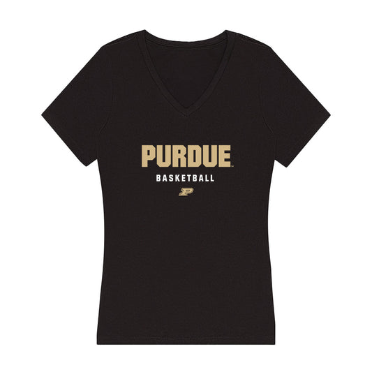 Purdue - NCAA Women's Basketball : Jayla Smith - Women's V-Neck T-Shirt-0