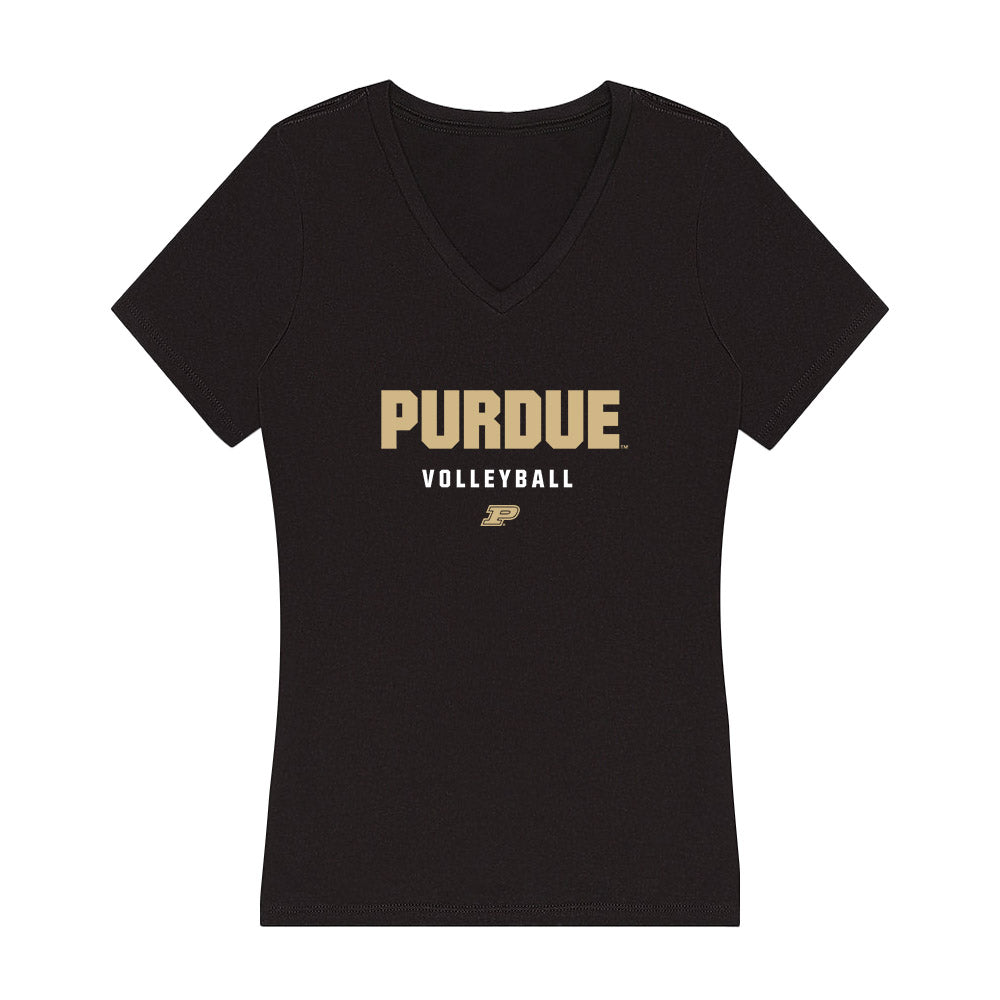 Purdue - NCAA Women's Volleyball : Taylor Anderson - Women's V-Neck T-Shirt-0