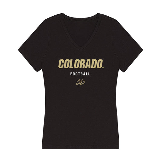 Colorado - NCAA Football : Kyeran Garcia - Classic Shersey Women's V-Neck T-Shirt-0