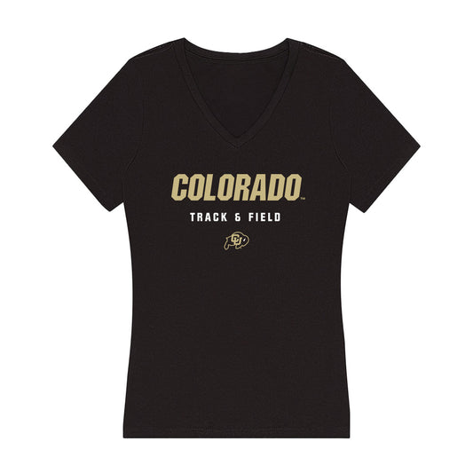 Colorado - NCAA Men's Track & Field : Johnny Homsy - Classic Shersey Women's V-Neck T-Shirt-0
