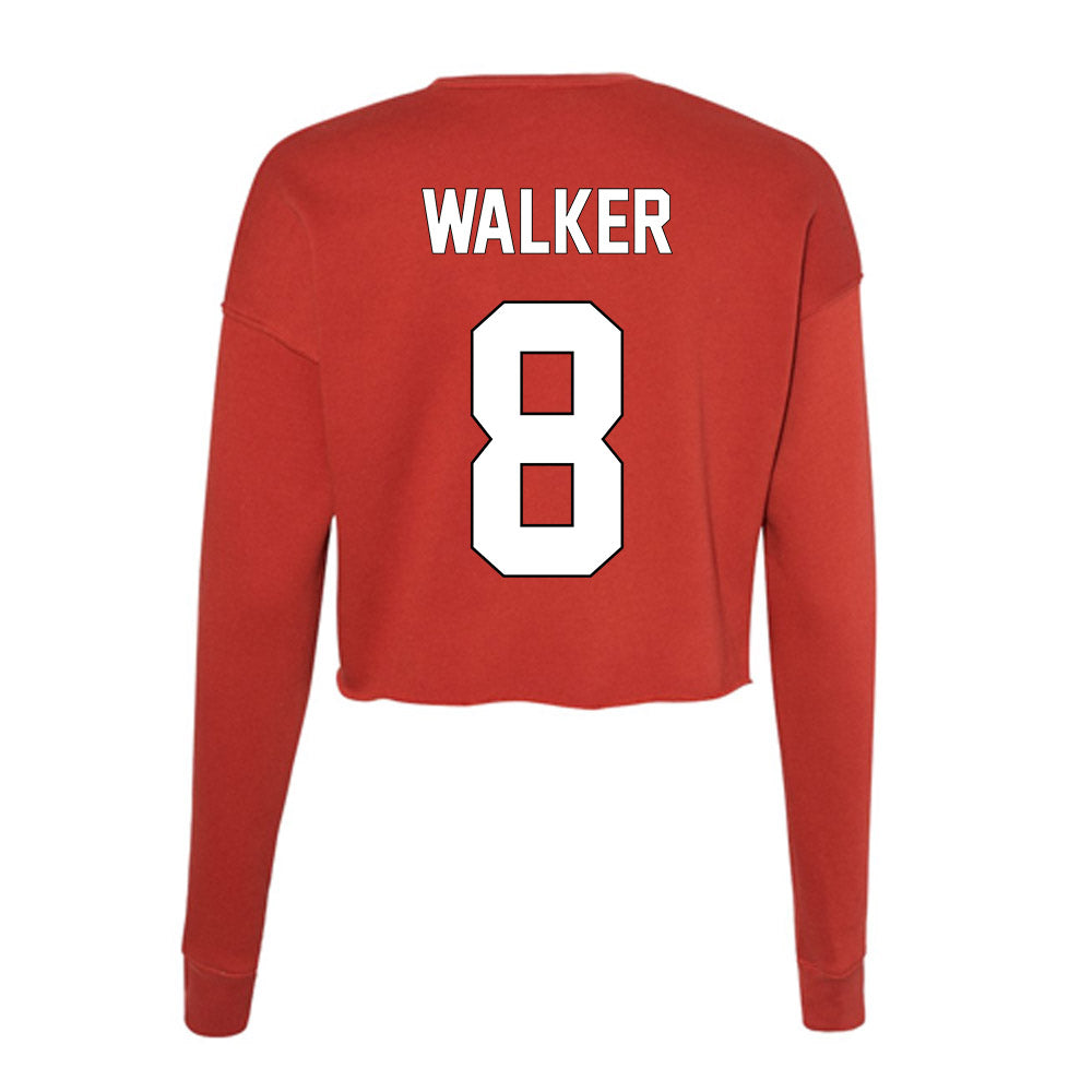 Maryland - NCAA Women's Basketball : Kyndal Walker - Women's Cropped Crew Fleece-1