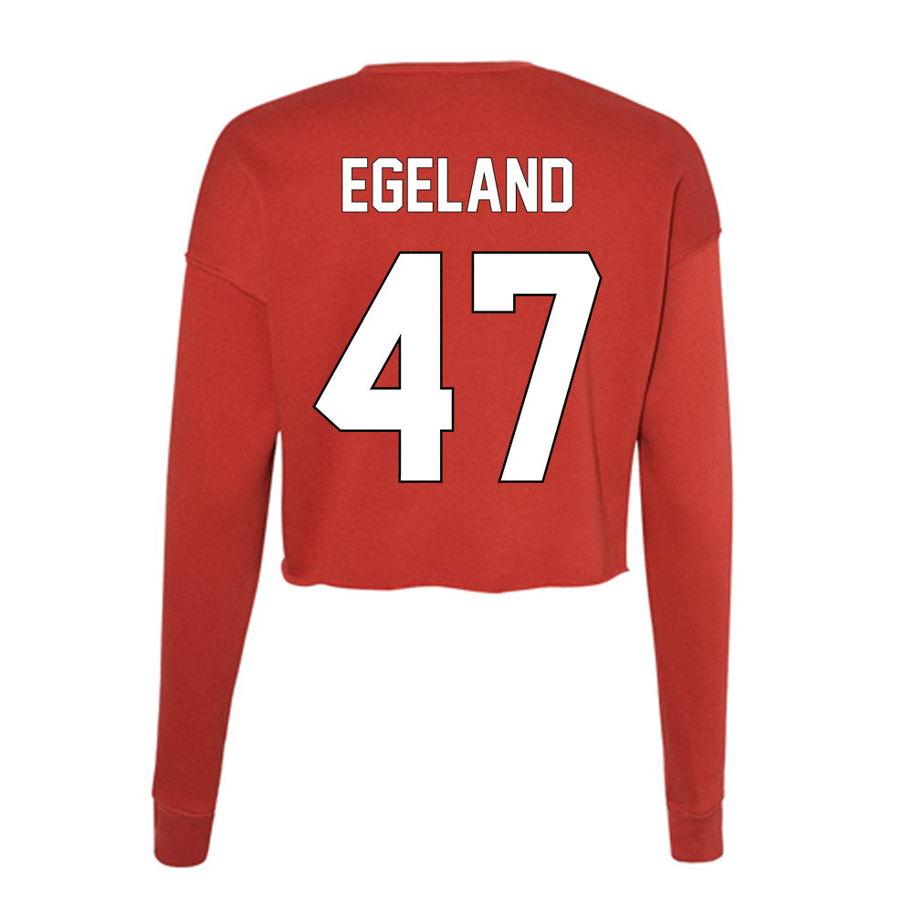 Maryland - NCAA Women's Soccer : Ellie Egeland - Women's Cropped Crew Fleece-1