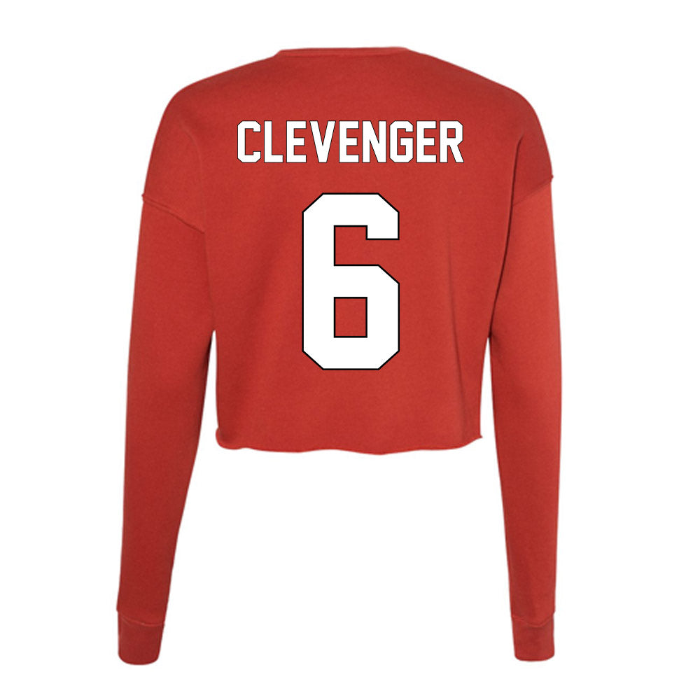 Maryland - NCAA Women's Lacrosse : Eloise Clevenger - Women's Cropped Crew Fleece-1