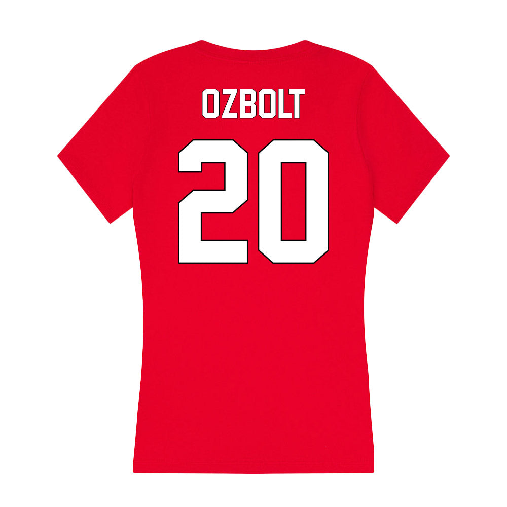 Maryland - NCAA Women's Soccer : Olivia Ozbolt - Women's V-Neck T-Shirt-1