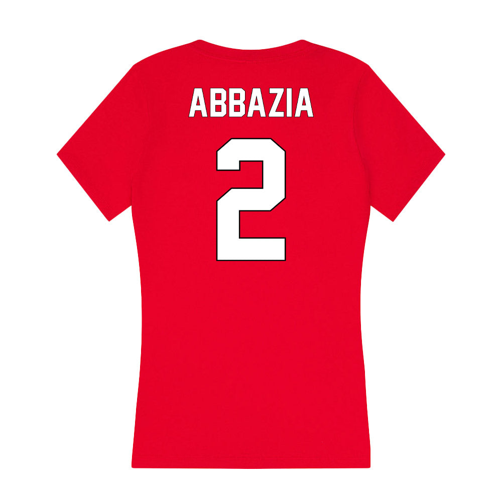 Maryland - NCAA Women's Lacrosse : Emma Abbazia - Women's V-Neck T-Shirt-1