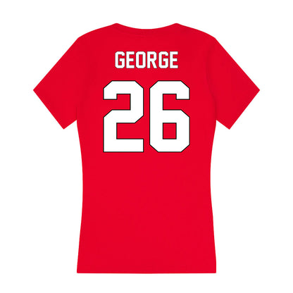 Maryland - NCAA Women's Lacrosse : Fallon George - Women's V-Neck T-Shirt-1