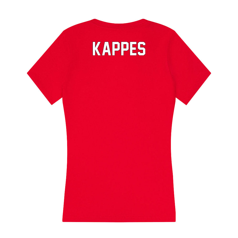 Maryland - NCAA Wrestling : Garrett Kappes - Women's V-Neck T-Shirt-1