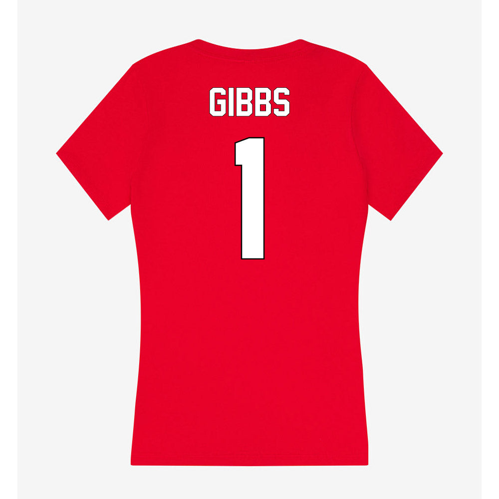 Maryland - NCAA Baseball : Colin Gibbs - Women's V-Neck T-Shirt-1