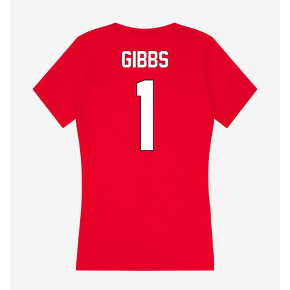 Maryland - NCAA Baseball : Colin Gibbs - Women's V-Neck T-Shirt-1