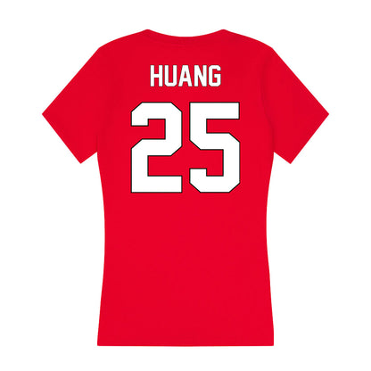 Maryland - NCAA Women's Volleyball : Zoe Huang - Women's V-Neck T-Shirt-1