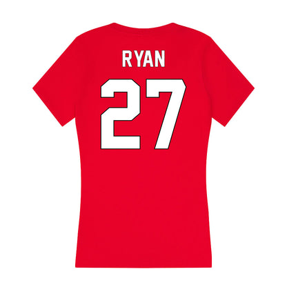 Maryland - NCAA Baseball : Brayden Ryan - Women's V-Neck T-Shirt-1