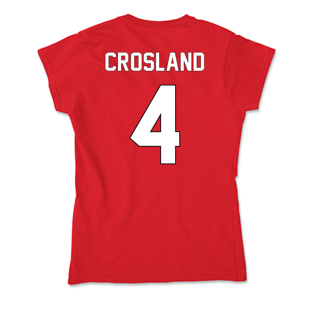 Maryland - NCAA Baseball : Jordan Crosland - Soft Style Women’s T-Shirt-1