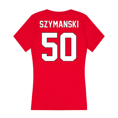 Maryland - NCAA Football : Trevor Szymanski - Women's V-Neck T-Shirt-1