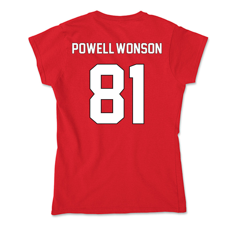 Maryland - NCAA Football : Jahmari Powell-Wonson - Soft Style Women’s T-Shirt-1