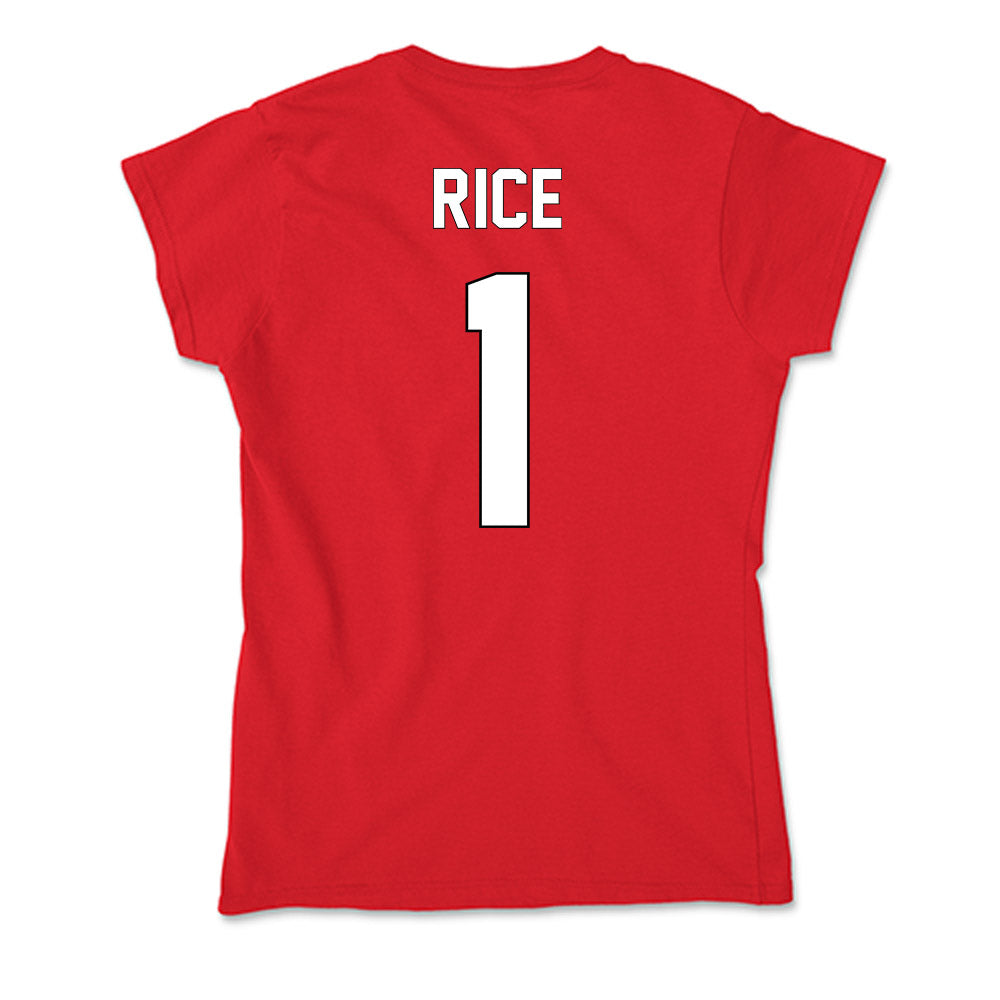 Maryland - NCAA Men's Basketball : Rodney Rice - Soft Style Women’s T-Shirt-1