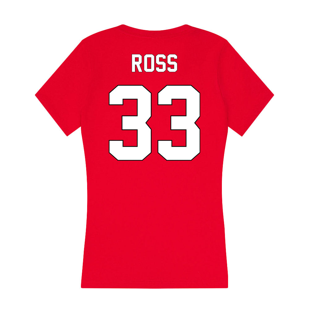 Maryland - NCAA Women's Lacrosse : Caroline Ross - Women's V-Neck T-Shirt-1