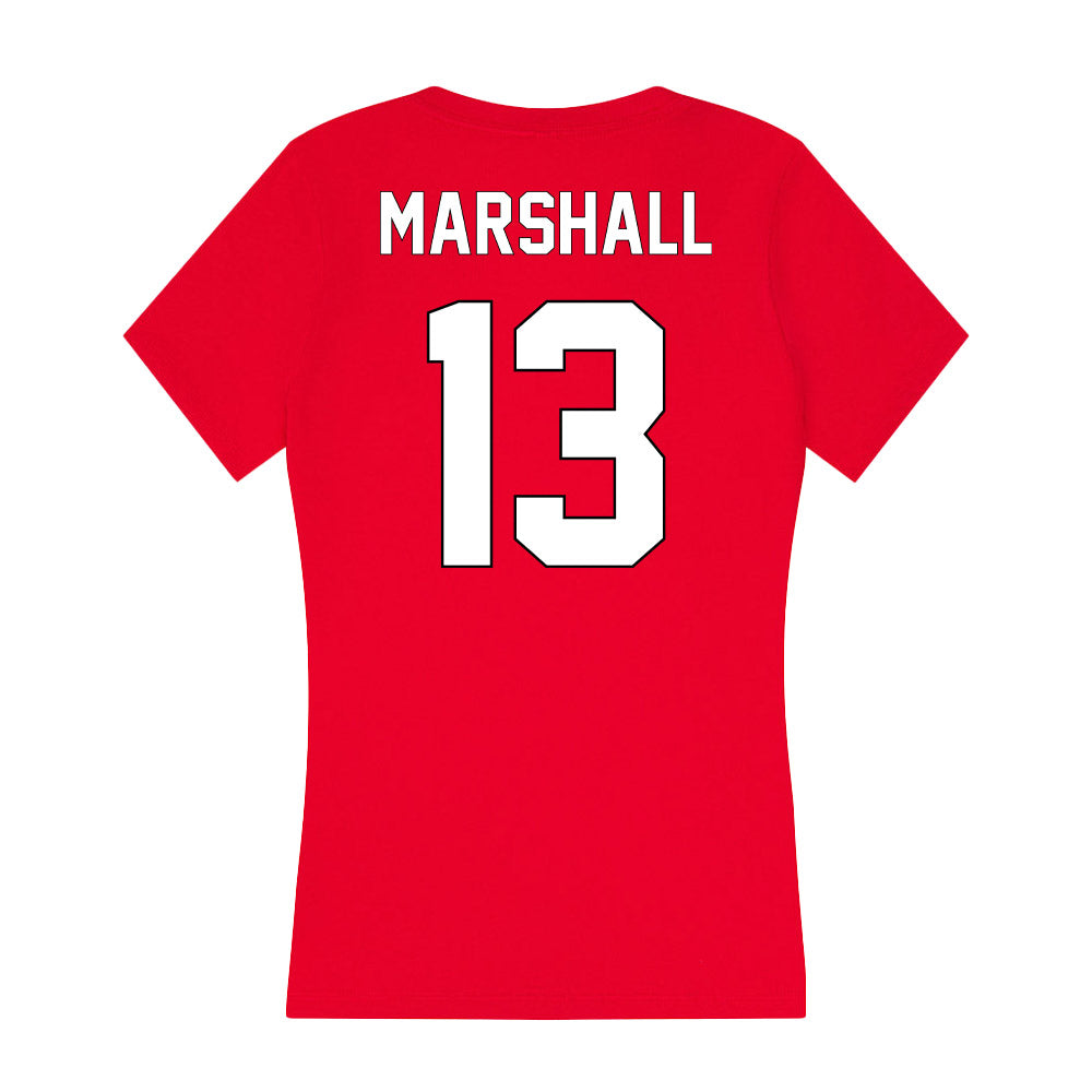 Maryland - NCAA Women's Lacrosse : Mae Marshall - Women's V-Neck T-Shirt-1