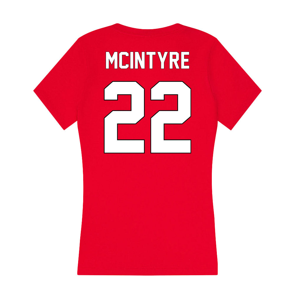 Maryland - NCAA Women's Soccer : Lisa McIntyre - Women's V-Neck T-Shirt-1