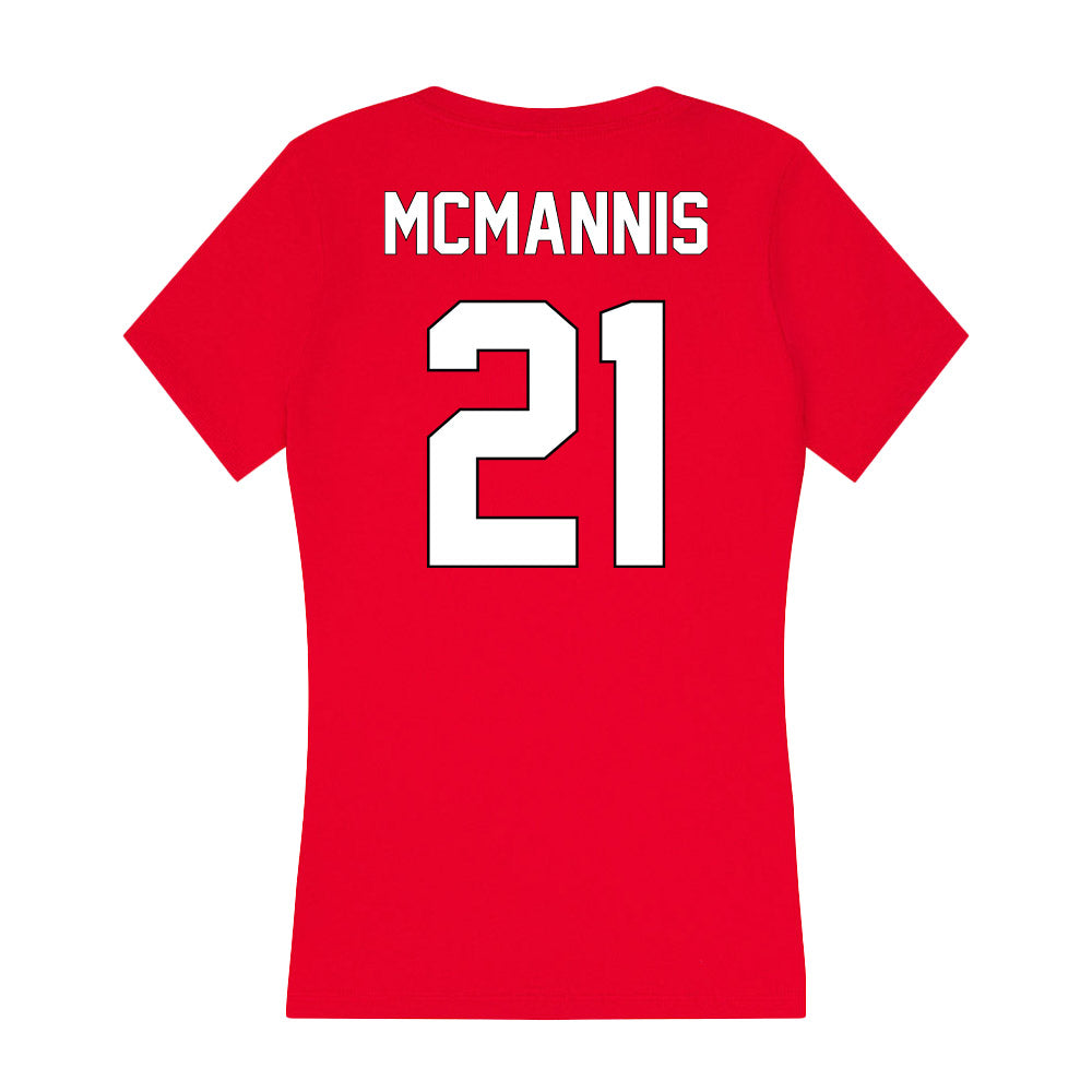 Maryland - NCAA Baseball : Joey McMannis - Women's V-Neck T-Shirt-1