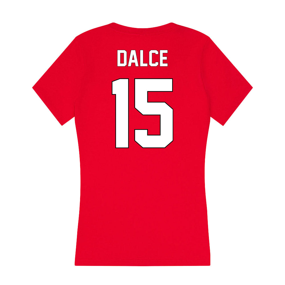 Maryland - NCAA Women's Basketball : Christina Dalce - Women's V-Neck T-Shirt-1